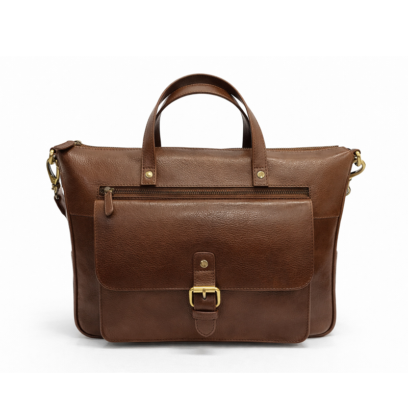 Heritage Leather Flap Briefcase