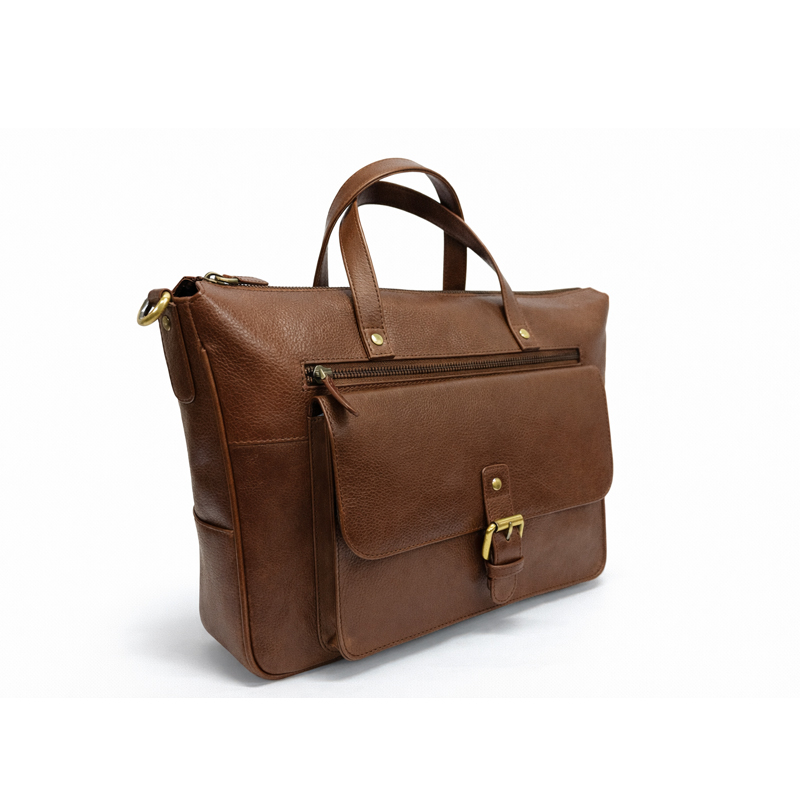 Heritage Leather Flap Briefcase